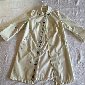 Twee cottagecore eclectic hand-painted vintage coat